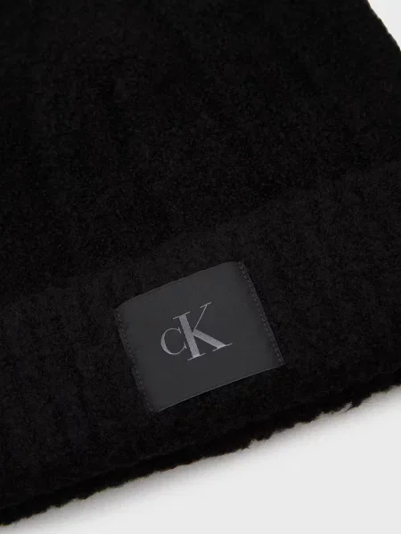 Букле шапка Calvin Klein черная