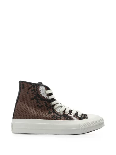 Top Converse od brušene kože smeđa
