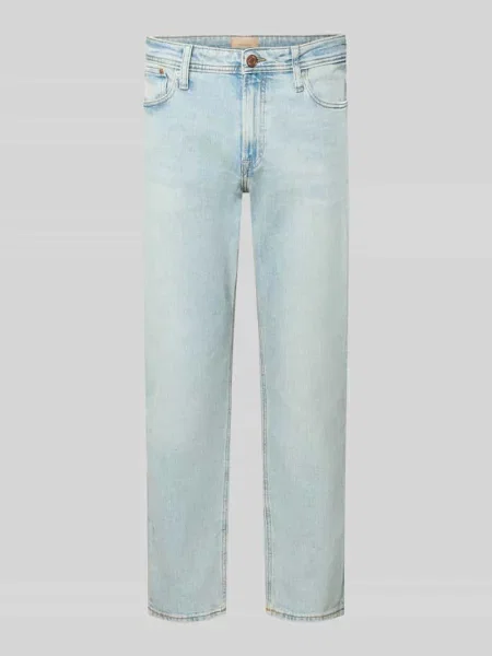 Jeansy o kroju straight fit z mieszanki bawełny model ‘CLARK ORIGINAL’ Jack & Jones