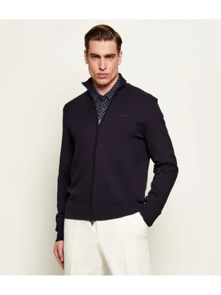 BOSS BLACK Pulover Upalano-L negru