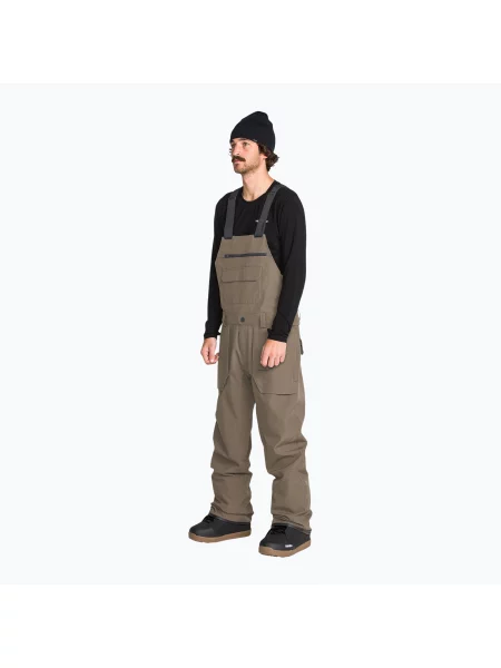 Pantaloni de snowboard pentru bărbați Volcom Roan Bib Overall teak