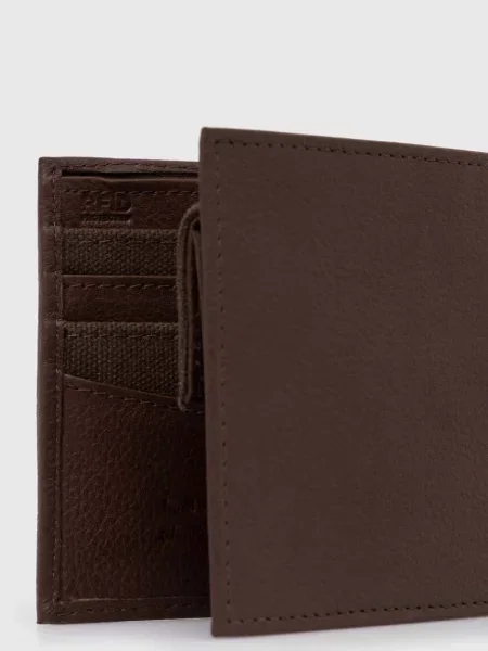 Barbour portfel skórzany Padbury Billfold brązowy