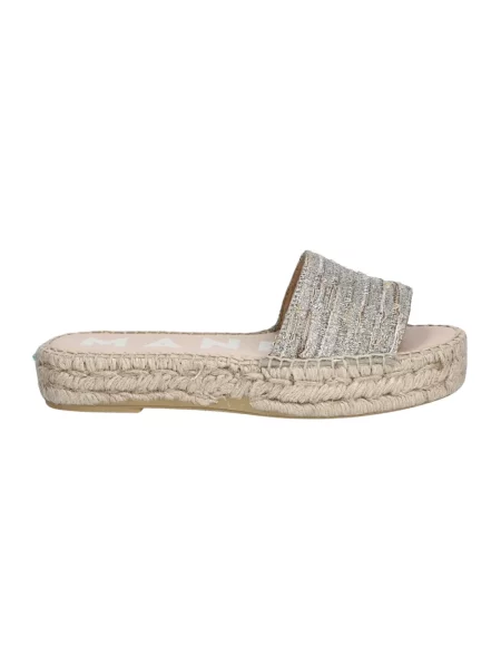 Espadryle Manebi skórzane szare