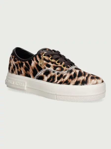 MICHAEL Michael Kors Lindsey Lace Up sneakers pentru femei din piele bej
