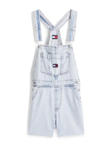 Tommy Jeans Salopeta MIA bleumarin / albastru denim / roșu alb