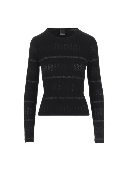 Sweter Pinko z nadrukiem czarny