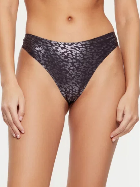 Chantelle Kalhotky string Soft Stretch Tmavomodrá černé