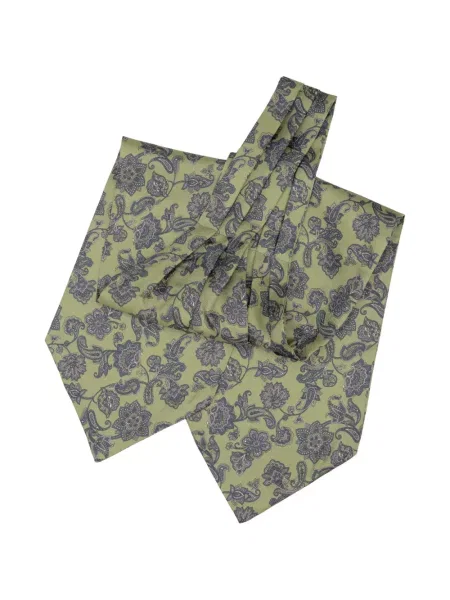 Cravată Elizabetta cu model floral cu imagine verde