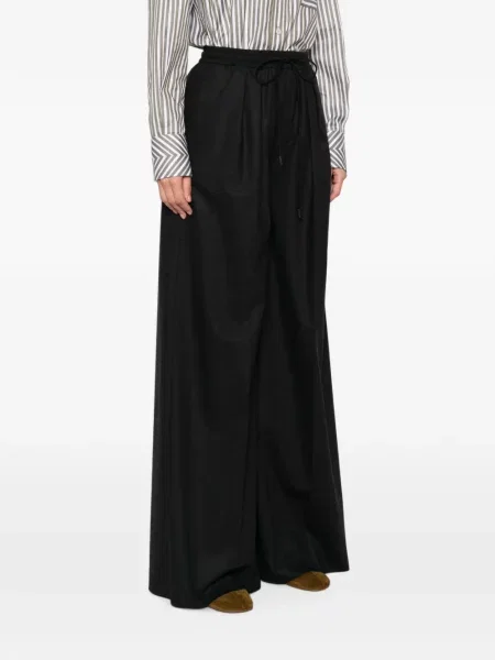 Pantaloni Max Mara cu cordon gri