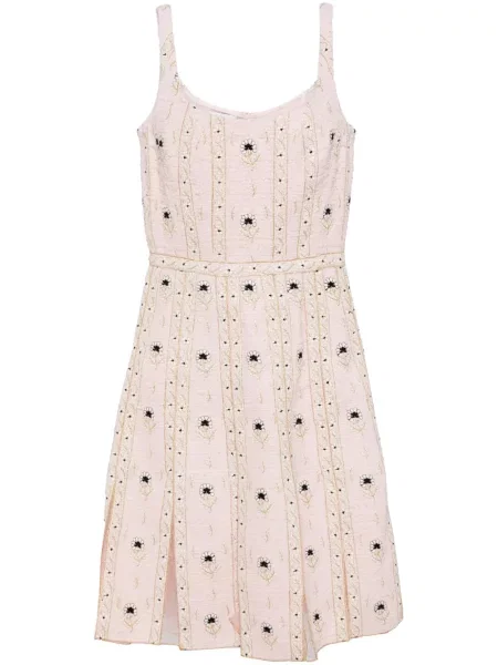 Rochie mini Giambattista Valli de mătase de costum roz