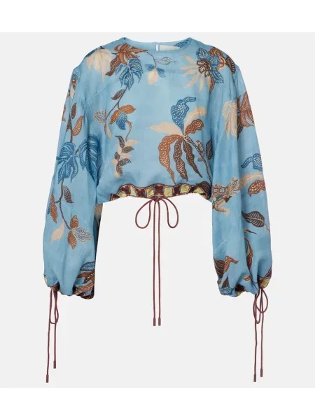 Cropp top Alemais cu imagine albastru