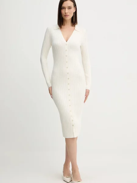 Šaty Guess MIRANDA mini béžová