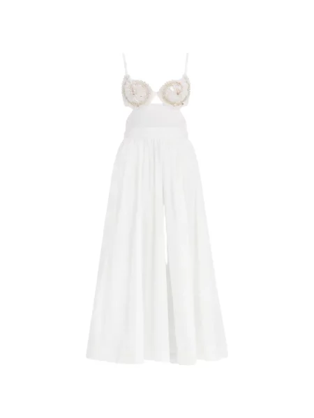 Rochie Patbo cu mărgele alb