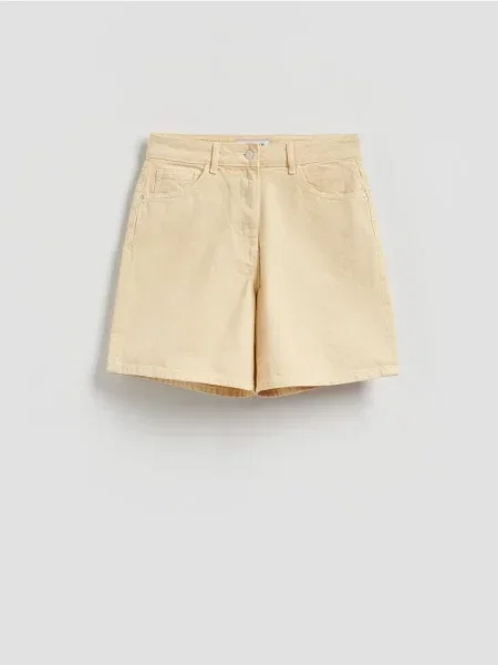 Reserved Pantaloni scurți din denim galben
