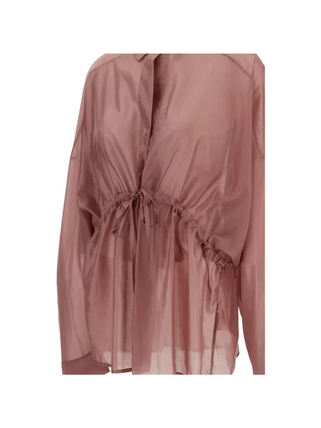 Cămașă Thelatest cu legături roz