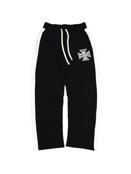 Pantaloni Mixed Emotion cu imagine alergare negru