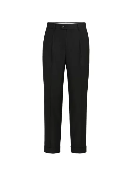 Pantaloni Brunello Cucinelli de lână negru
