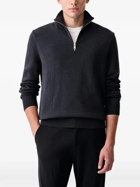 Haftowany sweter Marc O'polo niebieski