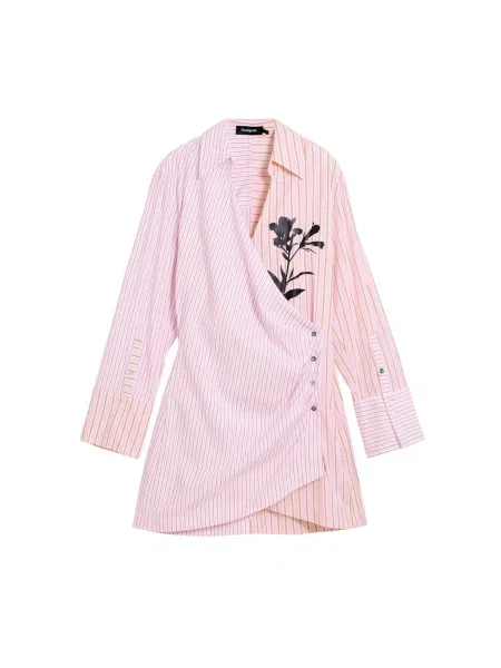 Desigual Rochie verde / roz negru