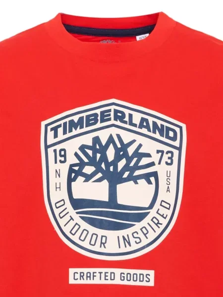 Koszulka dziecięca Timberland czerwona