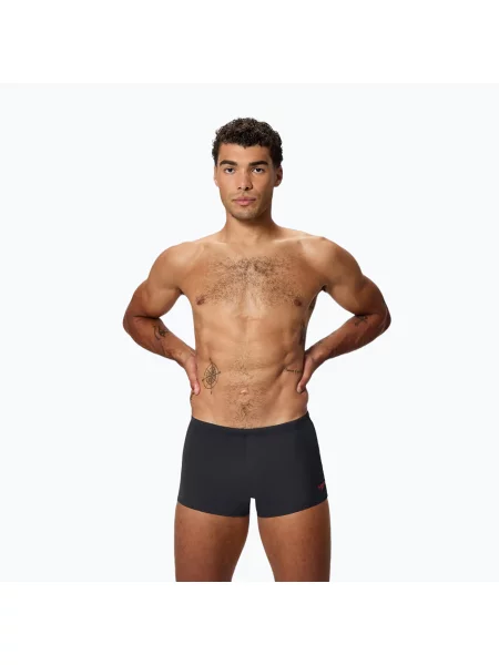 Плавки Speedo Hyperboom Aquashort anthracite/high risk red червоні