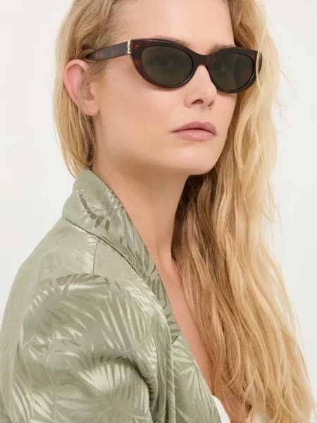 Sunčane naočale Saint Laurent za žene smeđa crna