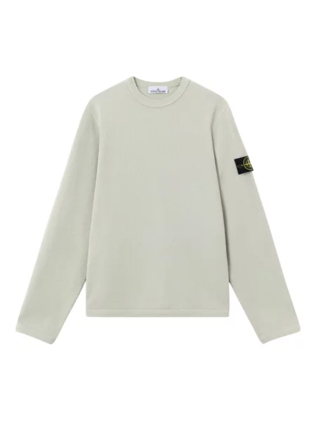Sweter Stone Island z siateczką z kamieniami zielony