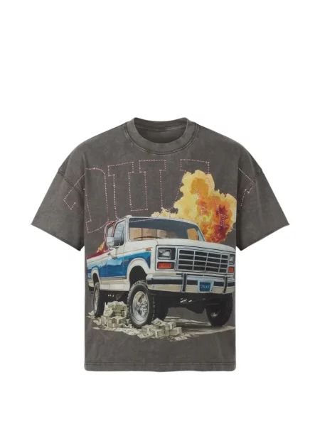 Stras tricou Duaa gri