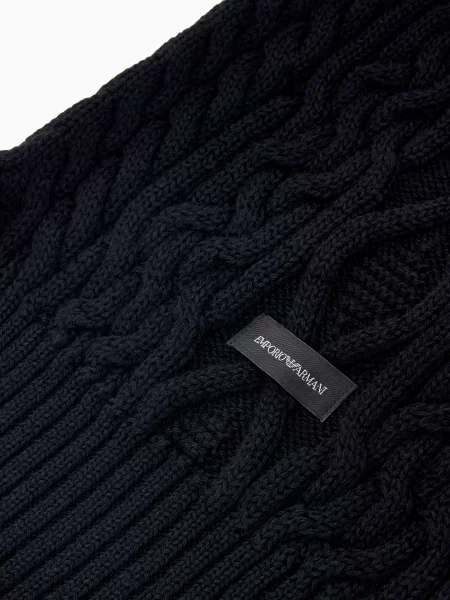 Шарф Emporio Armani черный
