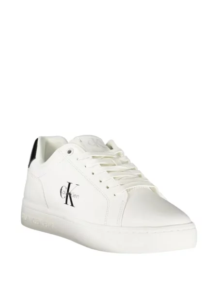Sneakerși Calvin Klein cu imagine alb