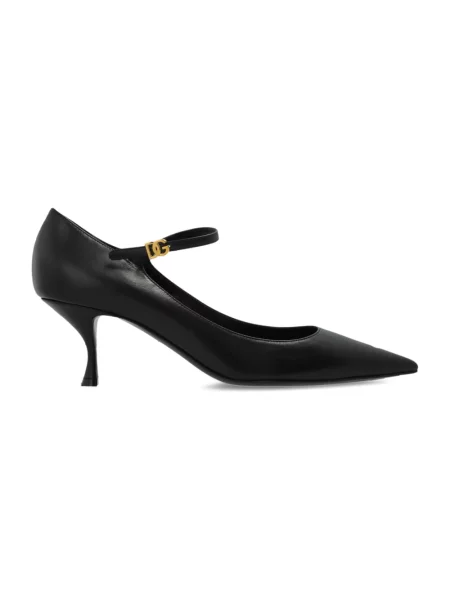 Czółenka Dolce And Gabbana skórzana czarna
