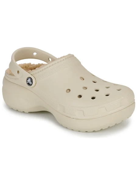 Klasické tenisky Crocs na platforme béžová