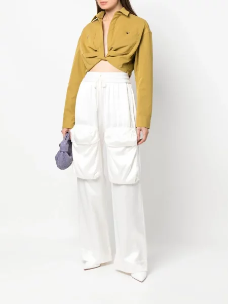 Cropp cămașă Off-white alb