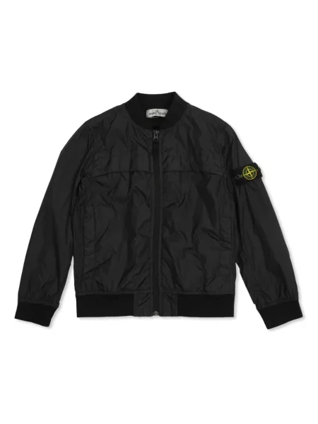 Kurtka bomber dziecięcy Stone Island czarny