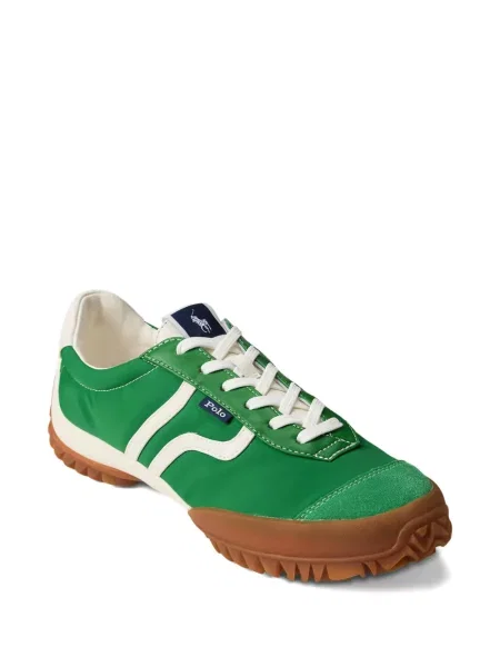 Ριγέ δερμάτινος κάλτσες Polo Ralph Lauren με κορδόνι μαύρο