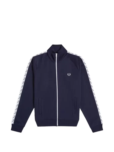 Geacă Fred Perry alergare cu autograf albastru