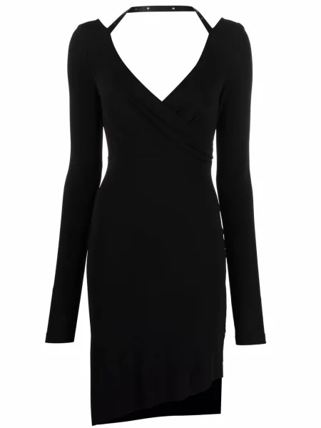 Rochie Off-white cu gât halter de costum alb