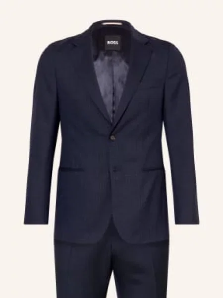Boss Oblek Huge Slim Fit tmavě modrá