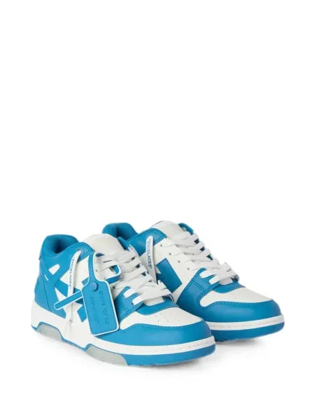 Sneakerși Off-white din piele business alb