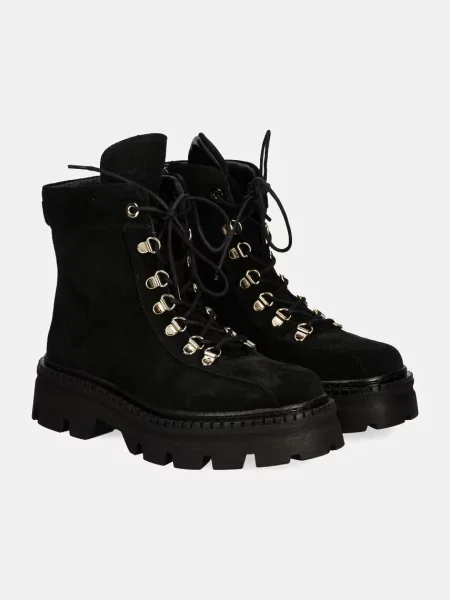 Замшевые ботинки Answear.lab на платформе черные