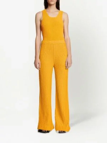 Buklė kelnės Proenza Schouler įsiliepsnojo geltona