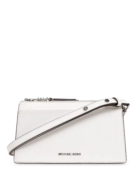 Geanta de piele Michael Michael Kors din piele alb