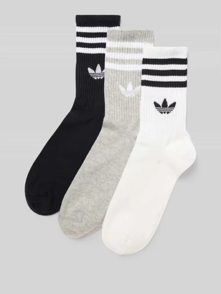Skarpety z logo w zestawie 3 szt. Adidas Originals białe