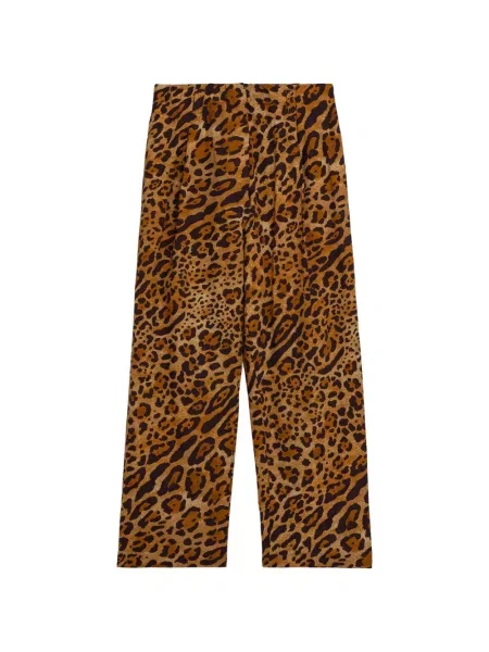 Pantaloni A Paper Kid cu imagine cu imprimeu animal print
