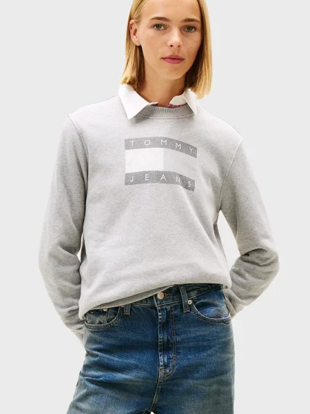 Світшот Tommy Jeans сірий