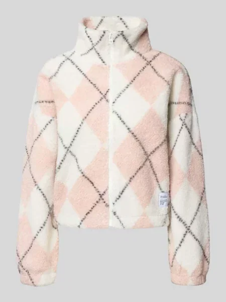 Bluza rozpinana o kroju oversized z futerka model ‘ELINE LIFE’ Only biała