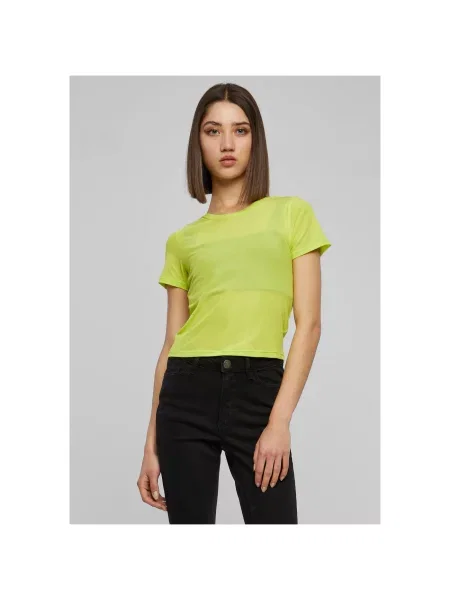 Koszulka Urban Classics z siateczką z siateczki żółta