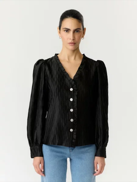 YAS Bluză YASRipple' negru