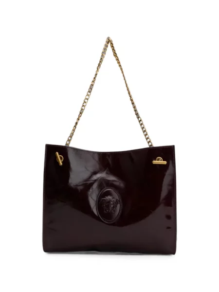 Colier Versace cu bretele maro