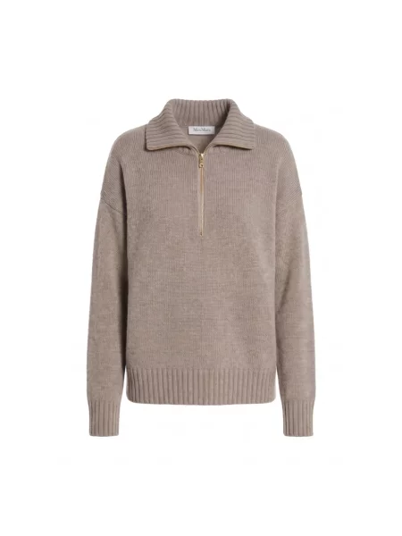 Sweter Max Mara brązowy